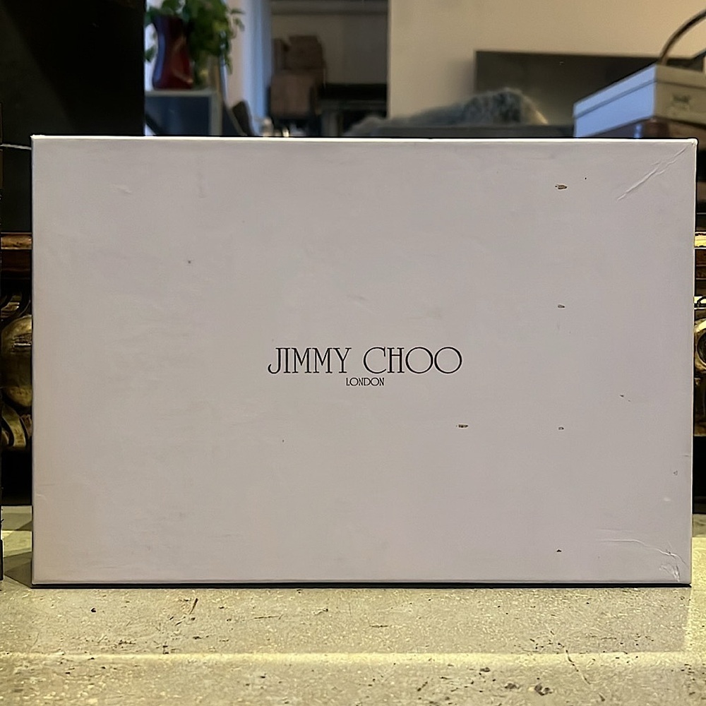 Jimmy Choo Peep Toe Sling Back Heels Size 36.5 - Picture 9 of 10